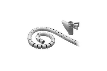 2M Ø15mm Gaine Tube Spirale Range Cache Câble Fil Cordon Ruban Organisateur  de Rangement avec Clip Attache GRIS - Cdiscount Bricolage