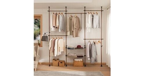 Dressing et penderie SoBuy ® kls04-br télescopique garde-robe