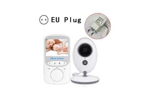 Babyphone GENERIQUE Babyphone vidéo blanc sans fil interphonie caméra  vision température de surveillance monitor pour bébé nounou