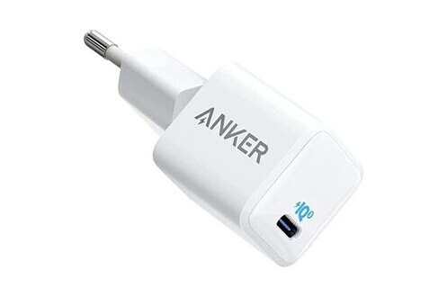 Chargeur pour téléphone mobile Anker nano chargeur rapide iphone 12 20 w,  piq 3. 0, chargeur usb c compact powerport iii pour iphone 12/12 mini/12  pro/12 pro max, galaxy, pixel 4/3