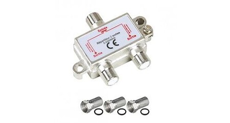 Répartiteur Antenne TV/SAT HDSAT 1 Entrée 6 Sorties – 5-2300 MHz – Passage DC Avec Diode De Protection – Signal Stable Pour Multi-Écrans
