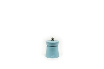 moulin à sel manuel en bois couleur bleu ciel 8 cm baya