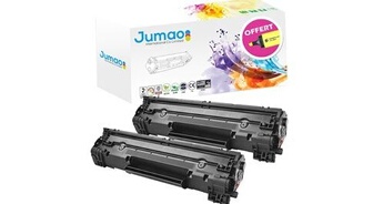 2 toners d'impression type compatibles pour hp laserjet pro m12a, noir 1000 pages