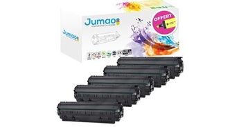 5 toners cartouches type compatible pour hp laserjet pro p1102w, noir