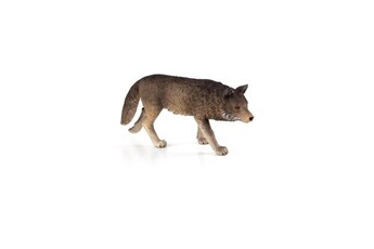 figurine de collection small foot animal planet loup des bois, marche
