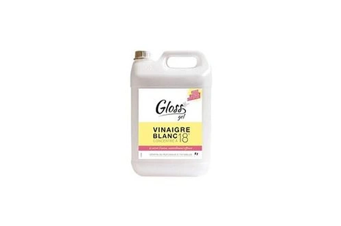 Gloss Vinaigre blanc ménager 18° - bidon de 5 litres -
