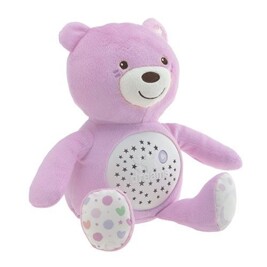 Chicco Veilleuse Petit Ourson First Dreams, Peluche douce en forme d'ours à accrocher au lit ou au berceau avec mélodies relaxantes et veilleuse, rose, 0 mois et plus Chicco Veilleuse Petit Ourson First Dreams, Peluche douce en forme d'ours à accrocher au lit ou au berceau avec mélodies relaxantes et veilleuse, rose, 0 mois et plus