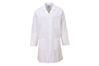 manteau sportswear portwest - manteau médical - adulte unisexe (2xs) (blanc) - utrw2794