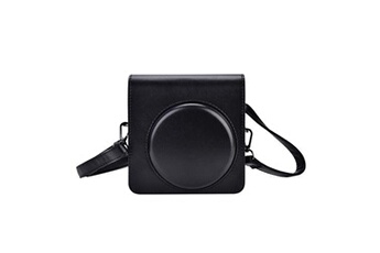Housse de protection en cuir PU avec étui pour sac photo pour Fujifilm Instax SQ6 (noir)