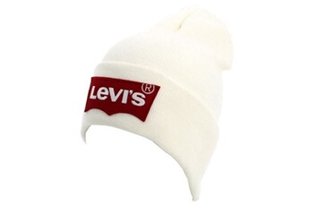 bonnet et cagoule sportwear levis bonnet classique batwing bonnet blanc blanc taille : uni réf : 53090