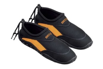 chaussons et bottillons de plongée beco chaussures aquatiques unisexe noir/orange