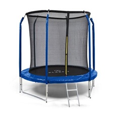 Jumpstarter Trampoline de jardin Ø 2,5m - Filet de sécurité - Surface de saut 1,95 m - Bleu