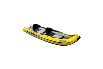 kayak gonflable sit on top reef 300 - 2 places - jaune et noir