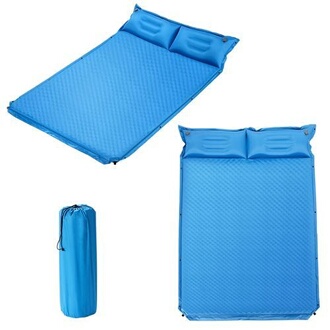 Matelas De Camping Gonflable Autogonflant Avec Oreiller - 190x60x5 Cm, Nylon 50D TPU Imperméable Pour Randonnée Et Voyage