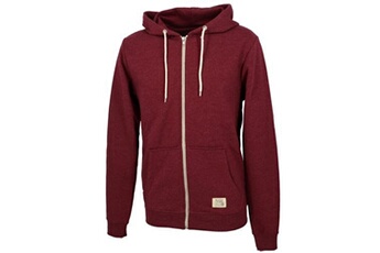 sweat-shirt sportswear blend vestes sweats zippés capuche riom zinfandel fz cap sw rouge taille : l réf : 51462