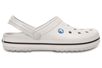 chaussures sportswear cross crocs crocband clogs chaussures sandales in blanc 11016 100 [m6 / w7]