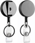 Porte-badge Rétractable Skythrive (lot De 2) - Cordon 65 Cm, Ressort Résistant, Clip Pratique Pour Clés, Badge Ou Carte