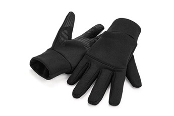 gants sportswear beechfield - gants sports tech - unisexe (s-m) (noir) - utbc4149