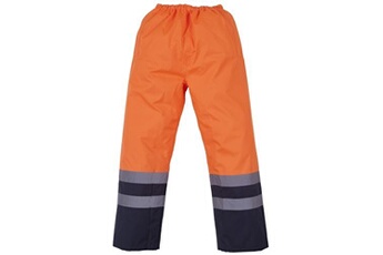 pantalon sportswear yoko - surpantalon imperméable haute visibilité (xl) (orange/bleu marine) - utrw4682