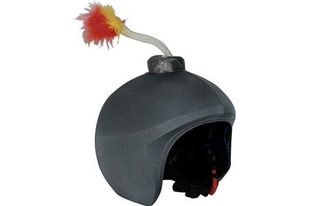 Accessoires de sports d'hiver GENERIQUE Housse de casque fantaisie - Coolcasc - Bombe noir - Taille unique