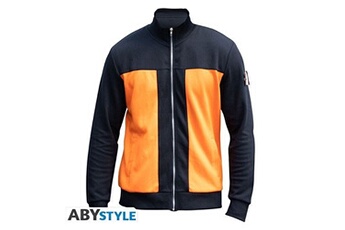 autres vêtements goodies abysse corp veste replique - naruto - homme orange et noir taille xl