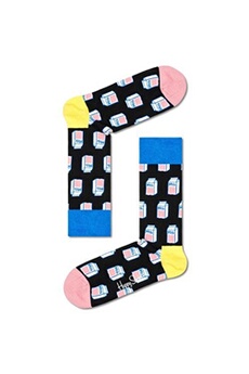 chaussettes hautes et mi-bas happy socks chaussettes hautes et mi-bas milk taille 41-46