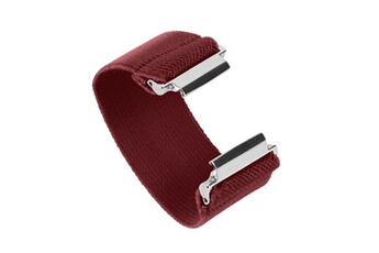 bracelet de montres avizar bracelet pour samsung galaxy watch 4 en nylon tissé auto ajustable bordeaux