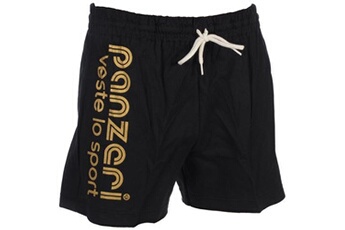 short et bermuda sportswear panzeri shorts multisports uni a nr/or jersey short noir taille : m
