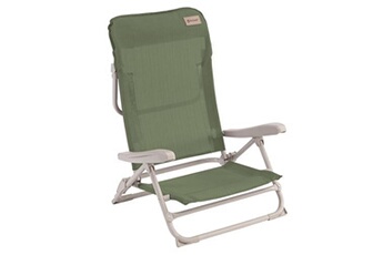 autre matériels de camping et randonnée outwell chaise de plage pliable seaford vert vignoble