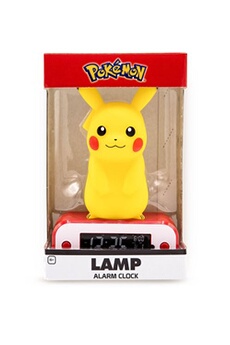 Réveil lampe Pikachu Jaune et Rouge