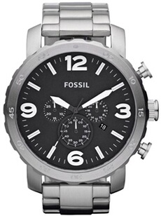 Montre Homme Nate JR1353 Argent et Noir
