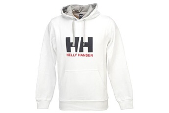 sweat-shirt sportswear helly hansen vestes sweats zippés capuche h.h. hh logo hoodie sw white blanc taille : l réf : 16266