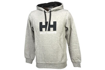 sweat-shirt sportswear helly hansen vestes sweats zippés capuche h.h. hh logo hoodie sw greymel gris taille : m réf : 16270