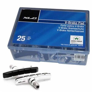 Xlc Cartridge V Brake Block Bs V02 4 Pieces Noir,Argenté 72 Xlc Cartridge V Brake Block Bs V02 4 Pieces Noir,Argenté 72