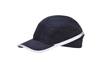 casquette de baseball portwest - casquette de sécurité aérée 100% coton - adulte unisexe (taille unique) (bleu marine) - utrw4382