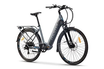 Vélo électrique Moma Bikes Velo de Ville Electrique VAE, EBIKE-28 PRO , Alu. SHIMANO 7 Vitesses & Freins a disque Hydraulique Batterie Intégrée Ion Lithium 48V 13Ah