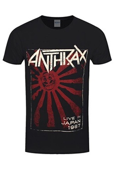 Autres vêtements goodies Anthrax T-Shirt Live In Japan Homme Noir - Taille S
