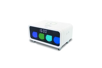 Réveil Metronic Réveil avec chargeur sans fil par induction, effets lumineux