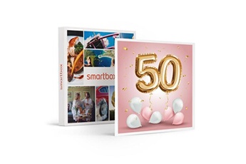 Coffret cadeau Smartbox - Joyeux anniversaire ! Pour femme 50 ans - Coffret Cadeau Multi-thèmes