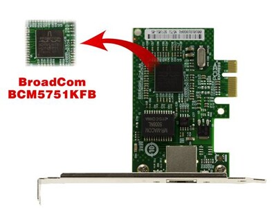Carte Réseau Desktop Gigabit Pcie - Broadcom Bcm5751 Chip, Single Rj45 Port, 1Gbit Pci Express Carte Réseau Desktop Gigabit Pcie - Broadcom Bcm5751 Chip, Single Rj45 Port, 1Gbit Pci Express