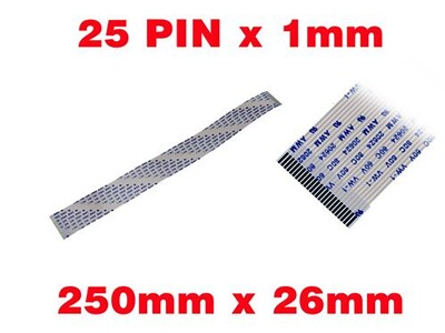Nappe ZIF 40 Pins d'une longueur de 25 cm de Type A Nappe ZIF 40 Pins d'une longueur de 25 cm de Type A