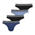 Lot 6 Slips Homme Athena 720 Stretch - Coton Respirant Extensible Noir/Bleu/Marine Taille M