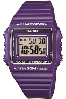 montre à quartz casio montre mixte collection w-215h-6avef bracelet résine violet