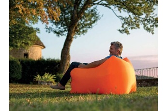 matelas gonflable lit de camp jardideco fauteuil gonflable windbag mini orange