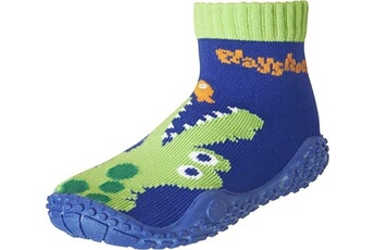chaussons et bottillons de plongée playshoes chaussettes de bain crocodile junior bleu
