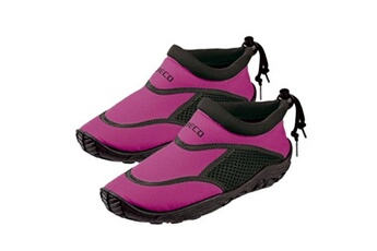 chaussons et bottillons de plongée beco chaussures aquatiques noir/rose junior