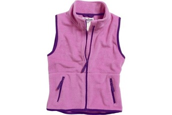 pull, gilet, et polaire sportswear playshoes bodywarmer polaire filles rose/violet