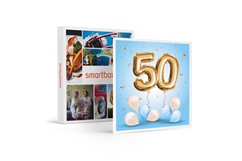 Coffret cadeau Smartbox - Joyeux anniversaire ! Pour homme 50 ans - Coffret Cadeau Multi-thèmes