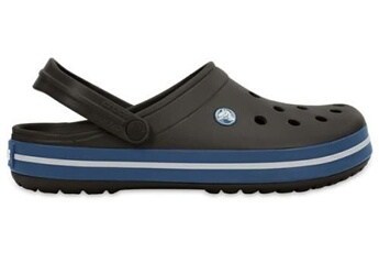 chaussures sportswear cross crocs crocband bottes chaussures sandales en charcoal gris & ocean bleu 11016 07w