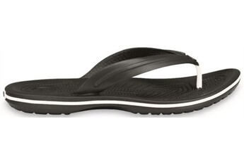 bottes et bottines sportswear cross crocs crocband flip flops thongs sandales en noir 11033 001 [uk m11/w12 us m12]
